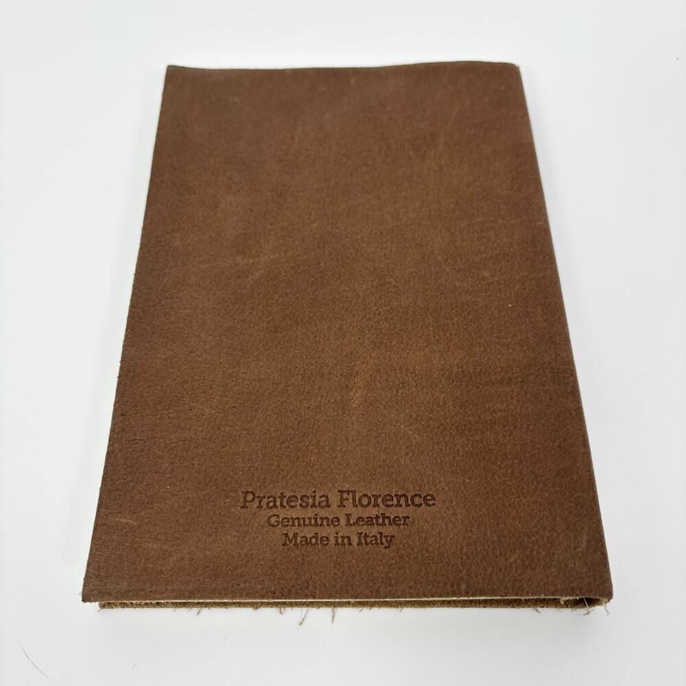 Pratesia Florence Genuine Leather Notebook Journal 8.5"x5.75" Made in Italy